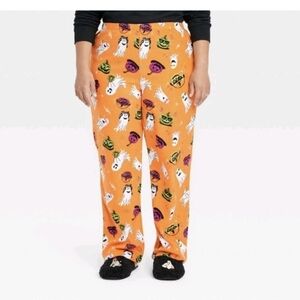 Hyde & Eek! PJ Pajama Pants Halloween/Orange/Ghosts/Pumpkins Size 3X